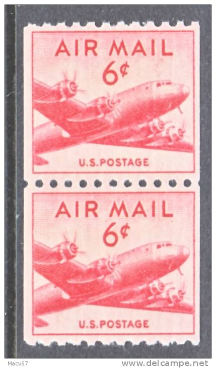 U.S. C 41  Pair    **  AERO - 2b. 1941-1960 Unused