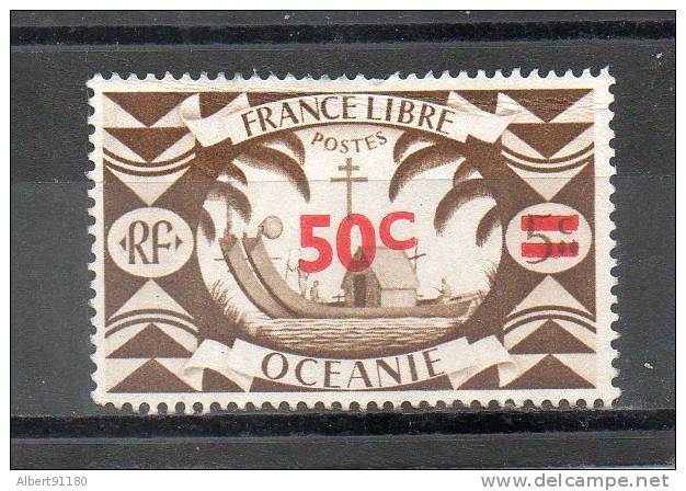 OCEANIE Série De Londres 50c S 5c Sépia  1945 N°172 - Used Stamps