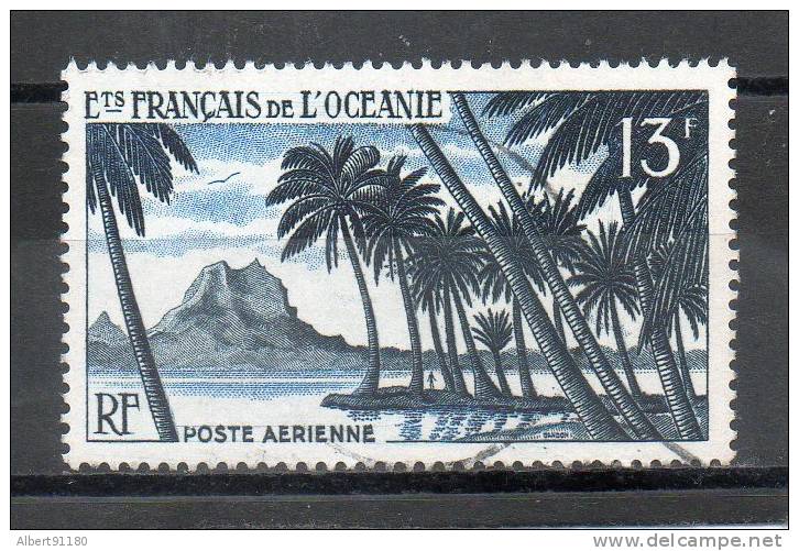 OCEANIE P Aérienne 13f Bleu Noie Bleu Clair 1955 N°32 - Used Stamps