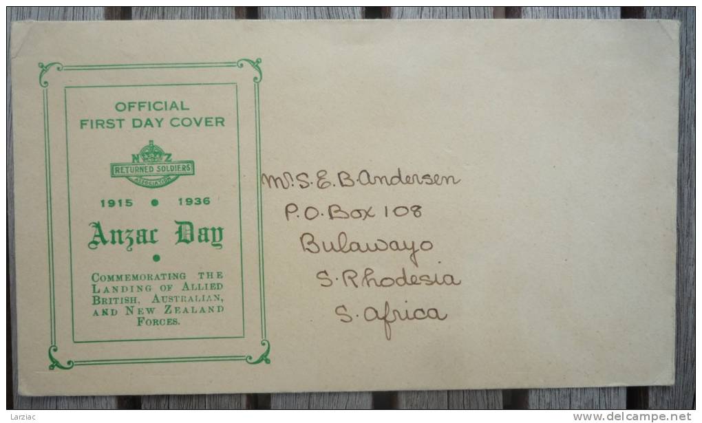 Enveloppe Official Firdt Day Cover Returned Soldiers - Non Classés