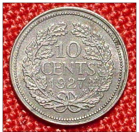 (1039751) Muenze Niederlande. 10 Cents 1927 - 10 Cent