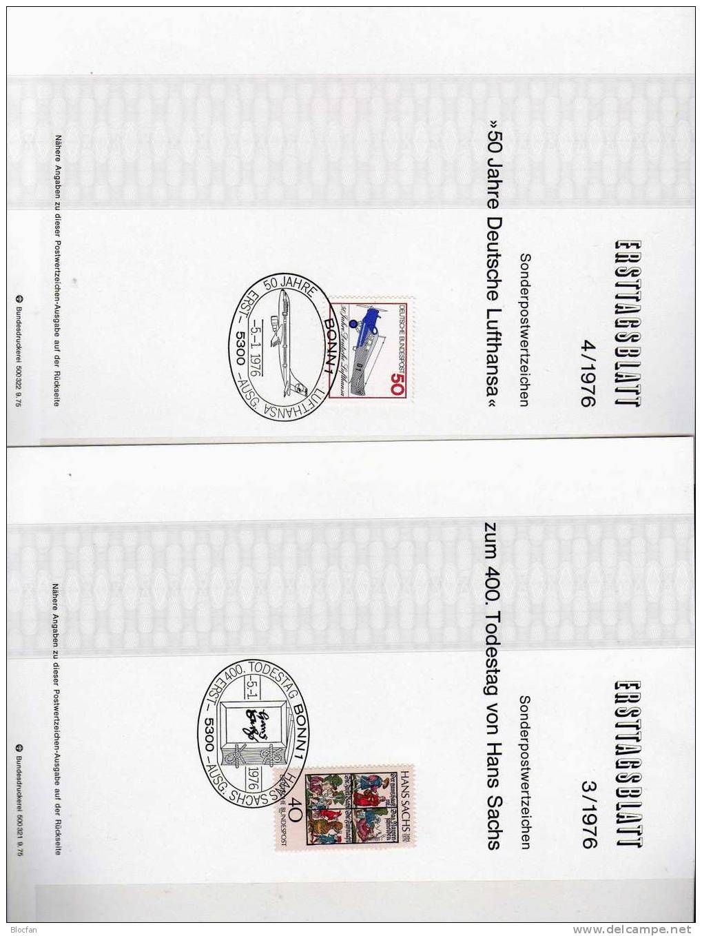 I. Quartal ETB 1976 BRD 875-879 SST 7€ Ersttagsblatt Olympiade Adenauer Sachs Lufthansa Verfassung Technik From Germany - Hiver 1976: Innsbruck