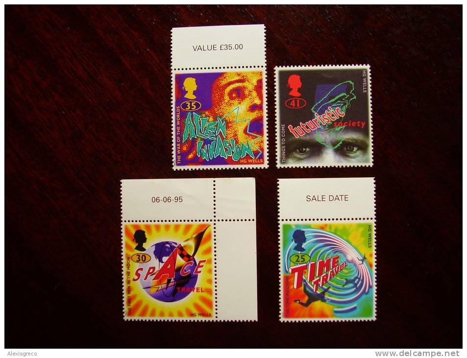 GB 1995 SCIENCE FICTION ISSUE Of 4 Stamps 25p-41p MNH. - Unused Stamps