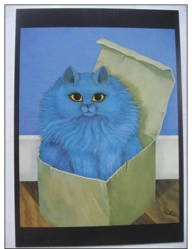 CHAT | Cat | Katze | Illustration Par Katia Berger | Collection Serie Art Naïf - Cats