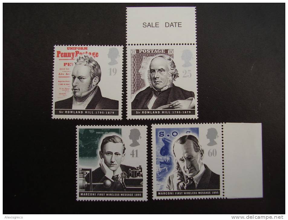 GB 1995 PIONEERS Of COMMUNICATIONS  ISSUE Of 4 Stamps MNH. - Unused Stamps