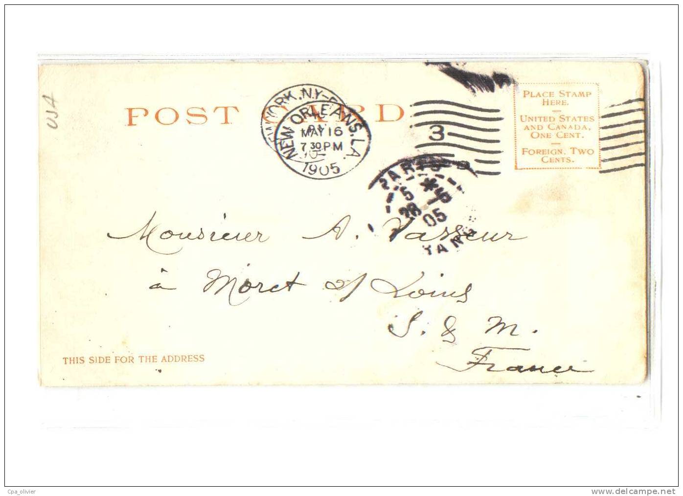 USA Louisiana, New Orleans, St Charles Street, St Charles Motel, Tramway, Ed DPC 5812, 1905 - Other & Unclassified