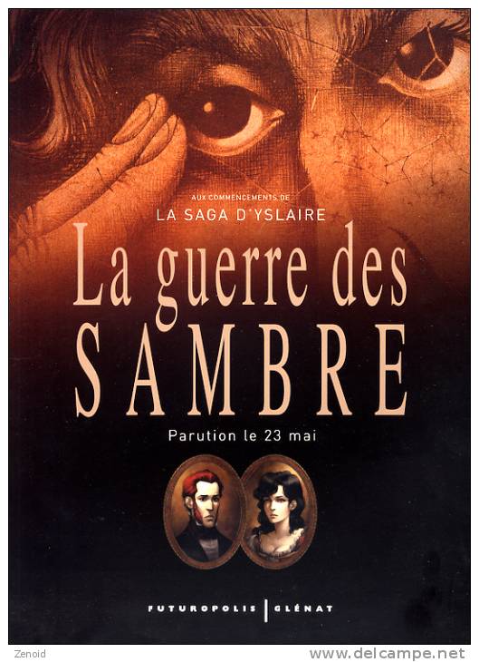 Dépliant Publicitaire "La Guerre Des Sambre" Yslaire - Samber