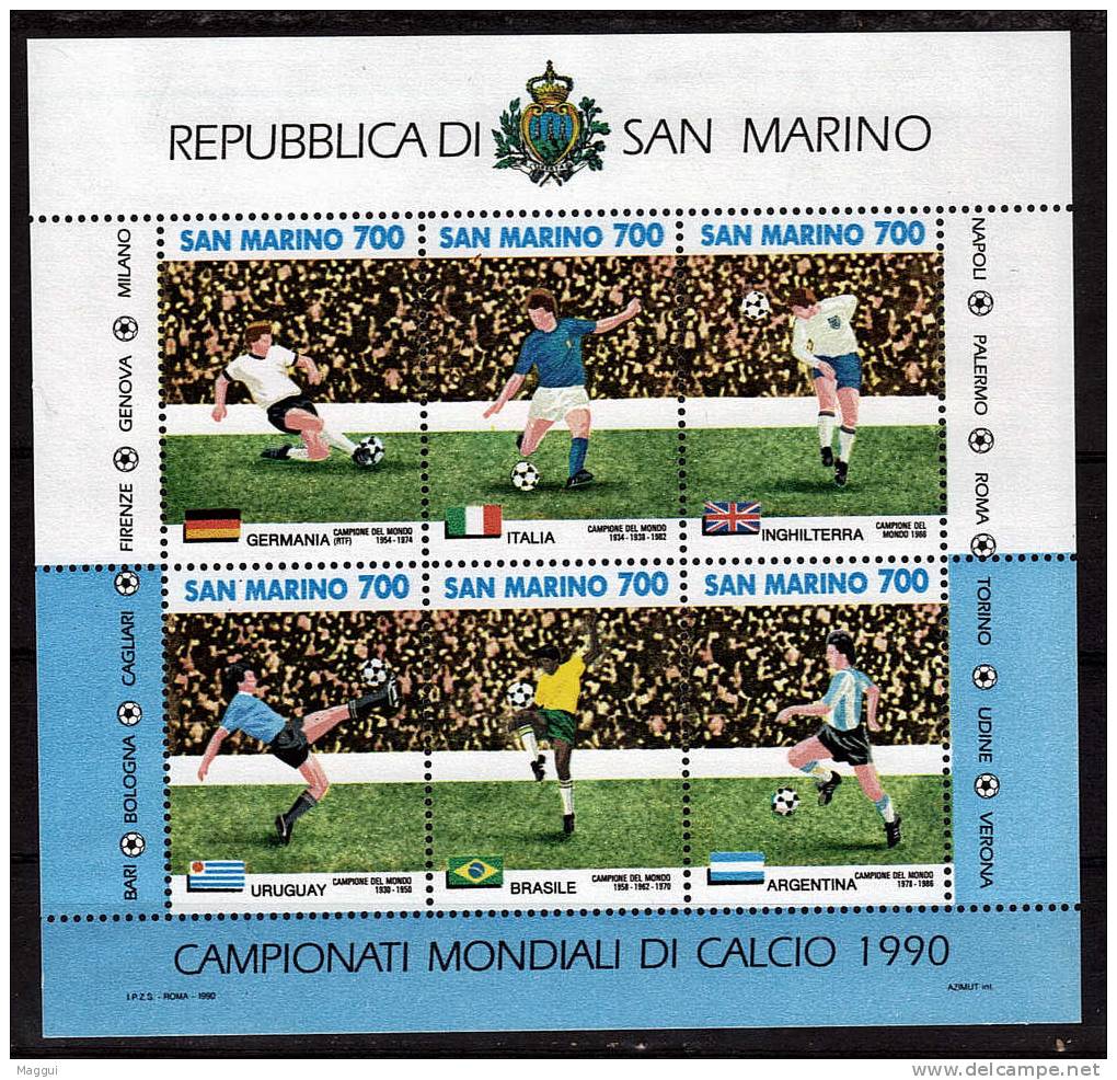 SAINT MARIN  BF 16  * *   ( Cote 10 E )  Cup 1990  Football  Soccer  Fussball - 1990 – Italie