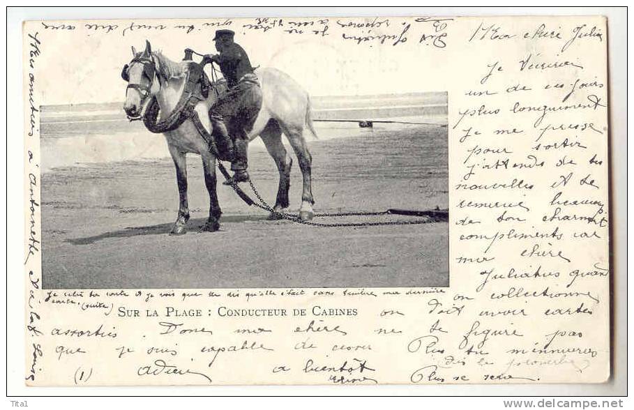 D8341 - Sur La Plage : Conducteur De Cabines - Oostende