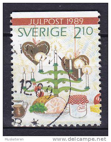 Sweden 1989 Mi. 1577     2.10 Kr Weihnachten Christmas Jul Noel Natale Navidad 3-Sided Perf. - Used Stamps