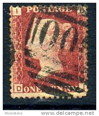 GB QV 1858-79 1d Plate 92, Corner Letters JD, Used - Oblitérés