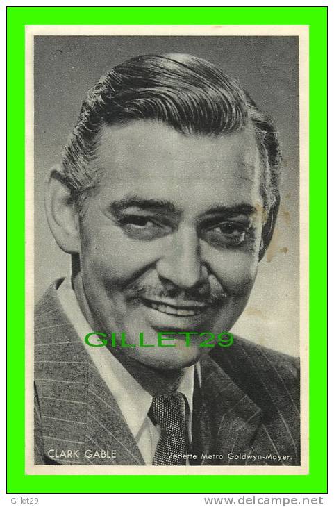 ACTEUR DE CINÉMA - PHOTO, CLARK GABLE - VEDETTE, METRO GOLDWYN-MAYER - KWATTA - - Foto's