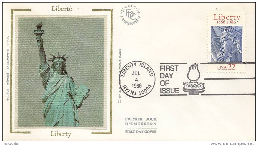 (d) FDC Du Timbre Statue De La Liberté - 1981-1990