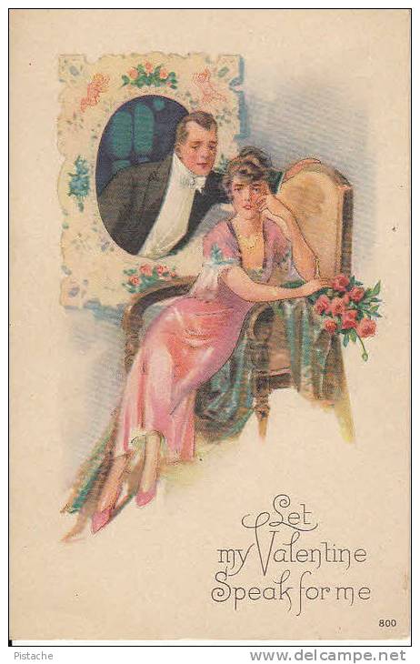 Valentine - Saint-Valentin - Couple Lady Man - 2 Scans - Valentine's Day