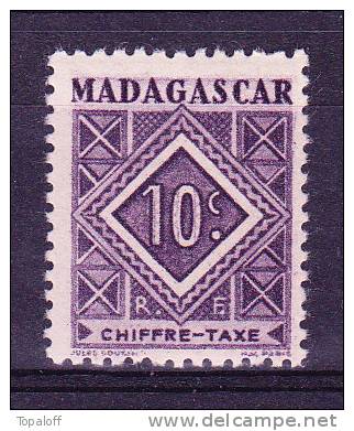 Madagascar Taxe N°31 Neuf Sans Charniere - Timbres-taxe