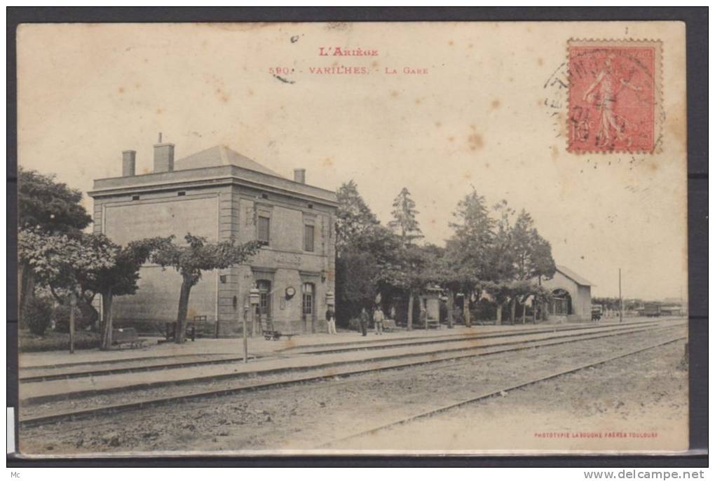 09 - Varilhes - La Gare - Animée - Varilhes