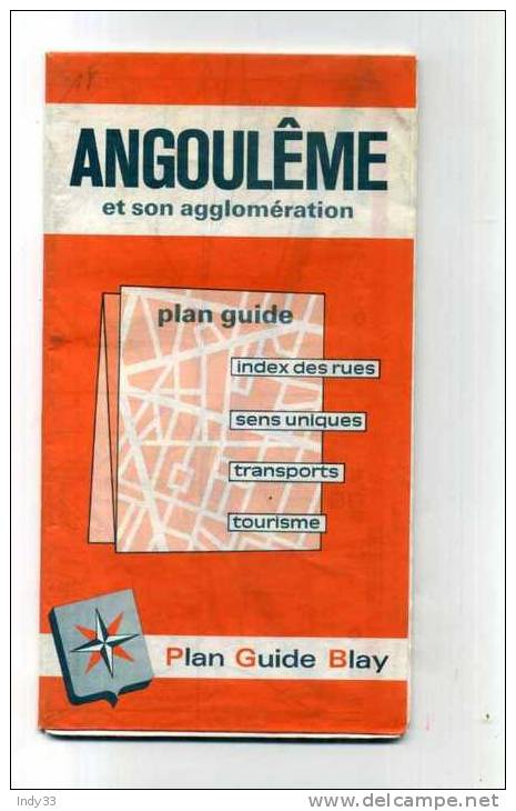 - PLAN GUIDE BLAY . ANGOULÊME ET SON AGGLOMERATION - Carte Topografiche