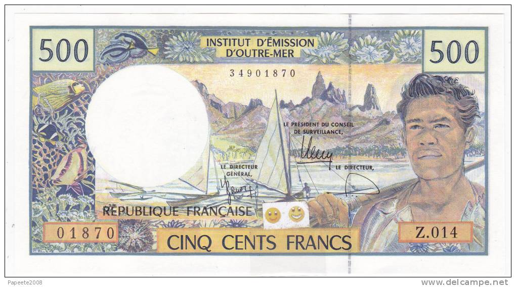 Polynésie Française / Tahiti - 500 FCFP - Z.014 / 2011 / Signatures Barroux-Noyer-Besse - Neuf  / Jamais Circulé - Territoires Français Du Pacifique (1992-...)