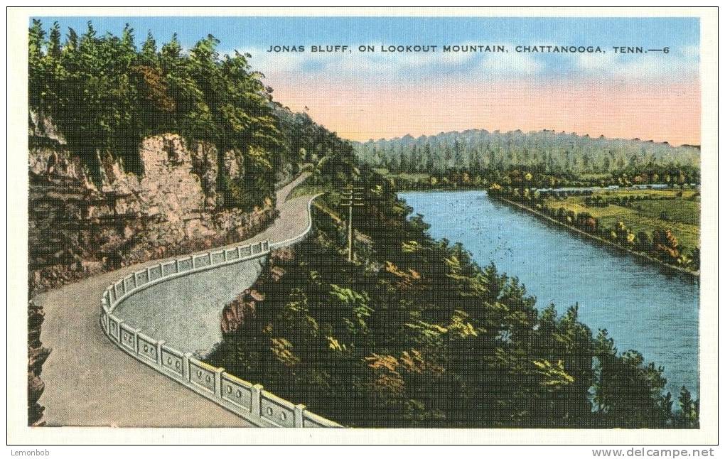 USA – United States – Jonas Bluff, On Lookout Mountain, Chattanooga, Tennessee, 1920s Unused Postcard [P6010] - Chattanooga