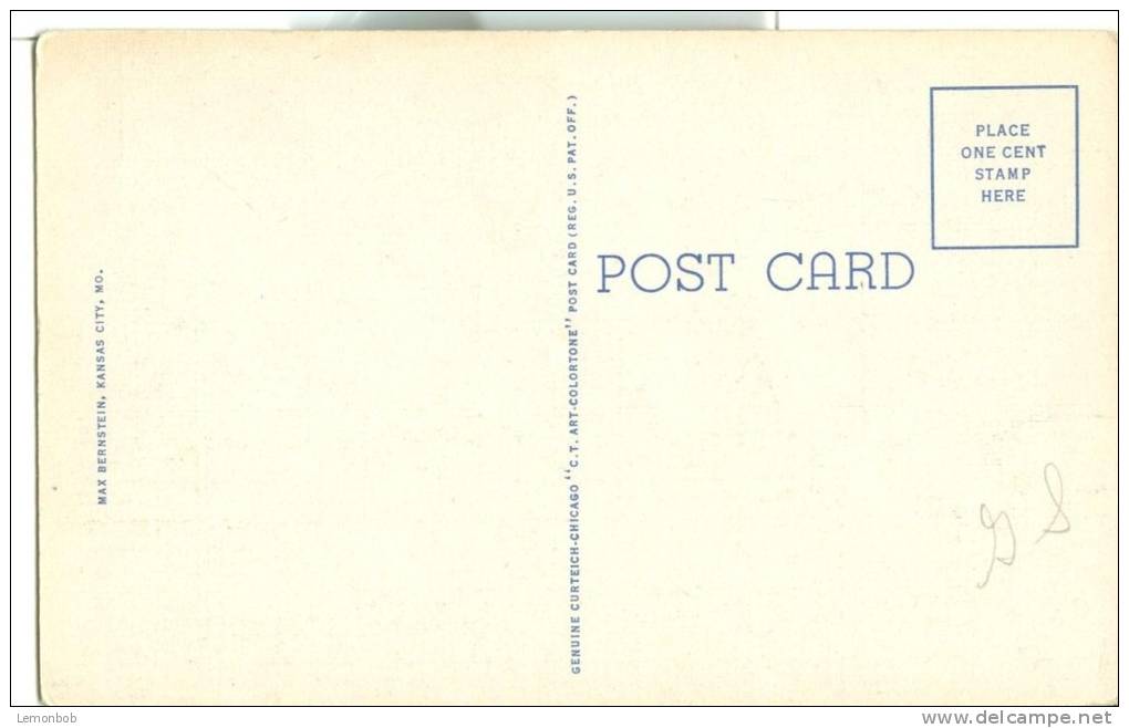 USA – United States – Union Station, Kansas City, MO, Unused Linen Postcard [P6035] - Kansas City – Missouri