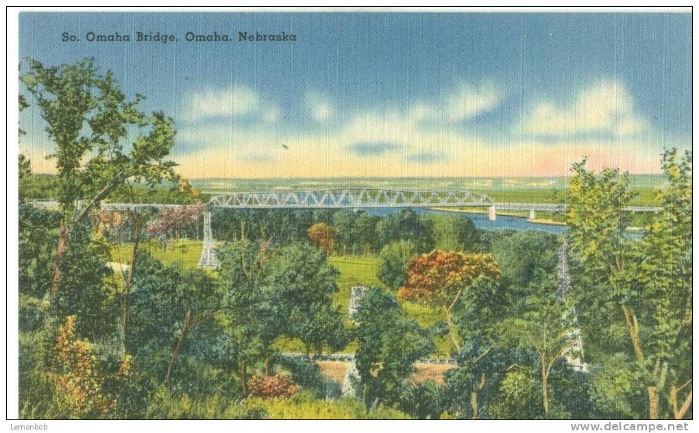 USA – United States – So. Omaha Bridge, Omaha, Nebraska, Unused Linen Postcard [P6039] - Autres & Non Classés