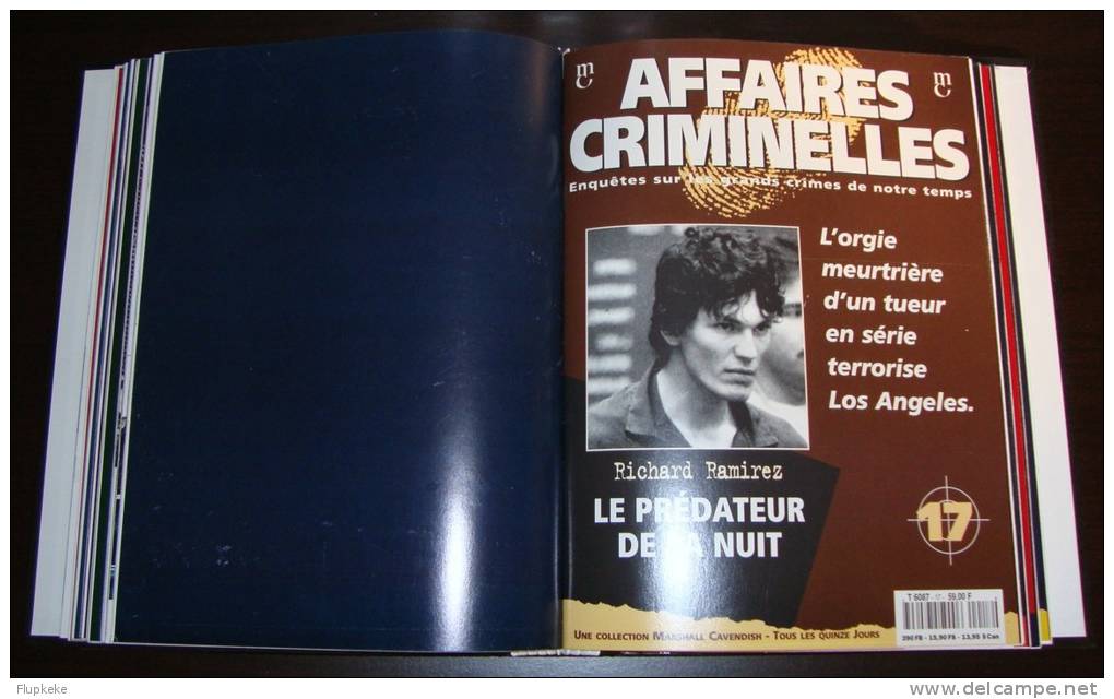 Affaires Criminelles Collection Complète, Classeurs + Revues + VHS  + Coffrets Marshall Cavendish 1995 - Encyclopédies