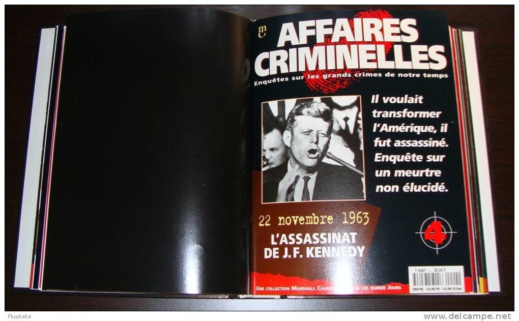 Affaires Criminelles Collection complète, Classeurs + Revues + VHS  + Coffrets Marshall Cavendish 1995