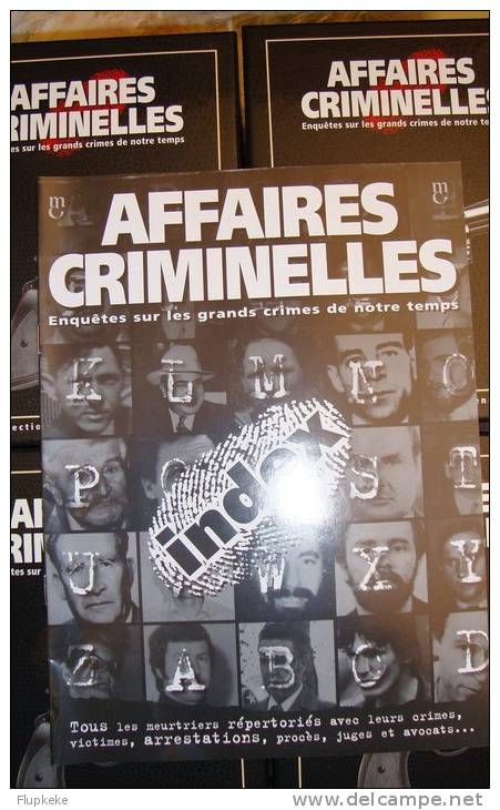 Affaires Criminelles Collection complète, Classeurs + Revues + VHS  + Coffrets Marshall Cavendish 1995