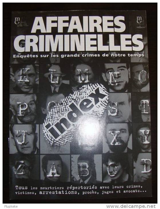 Affaires Criminelles Collection complète, Classeurs + Revues + VHS  + Coffrets Marshall Cavendish 1995