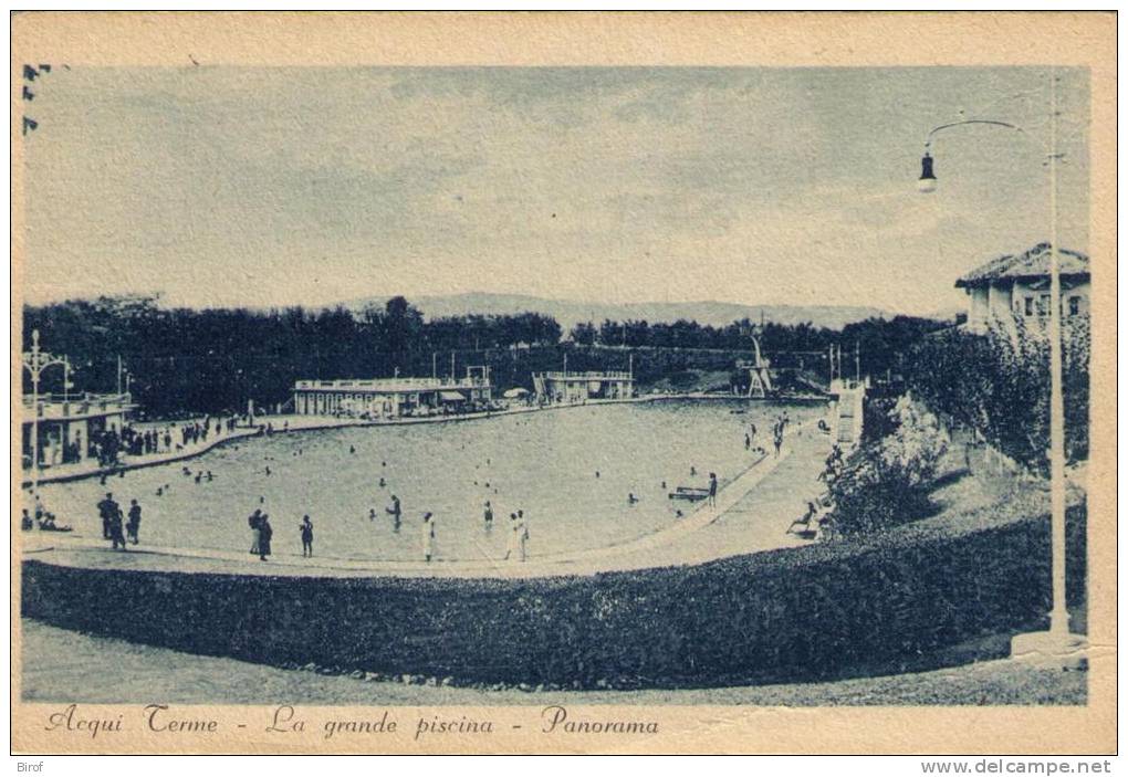 ACQUI TERME - LA GRANDE PISCINA - PANORAMA  (AL) - Alessandria