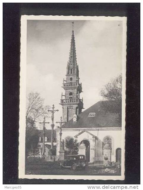 Plouguerneau Le Clocher édit.combier , Automobile Calvaire - Plouguerneau