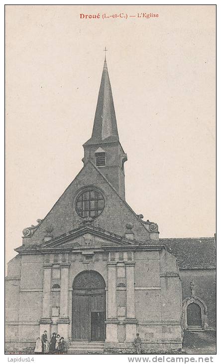 AA 689 /  CPA - DROUE      (41)   L'EGLISE - Droue