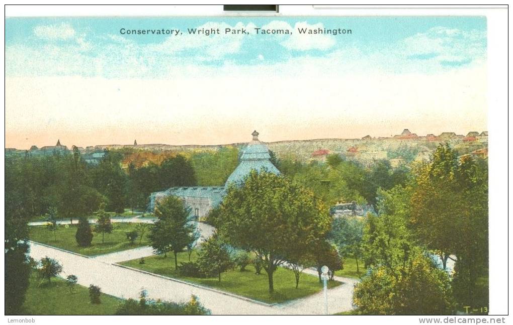 USA – United States – Conservatory, Wright Park, Tacoma, Washington, Early 1900s Unused Postcard [P6051] - Tacoma