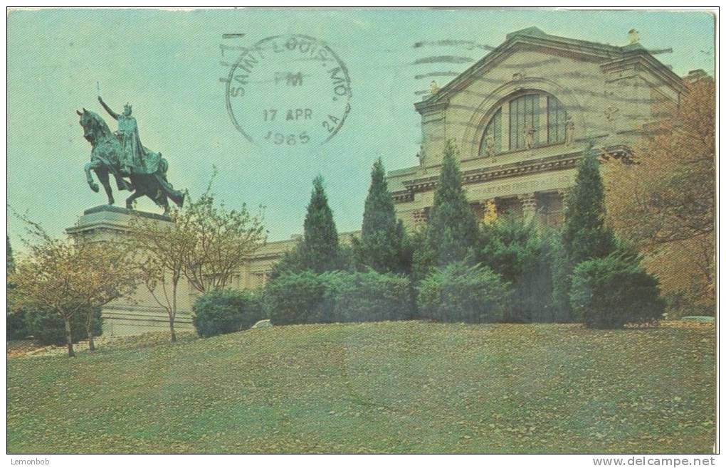 USA – United States – Statue Of St. Louis And City Art Museum, St. Louis, Mo, 1965 Used Postcard [P6062 - St Louis – Missouri