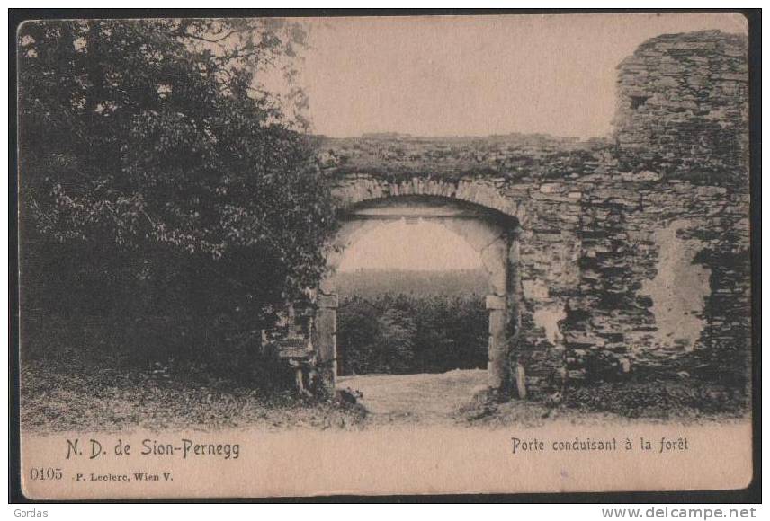 Austria - Notre Dame De Sion Pernegg - Porte Conduisant A La Foret - Horn