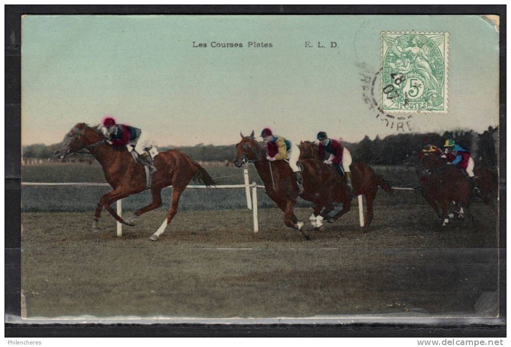 FRANCE CPA 1907 Les Courses Plates - Hippisme