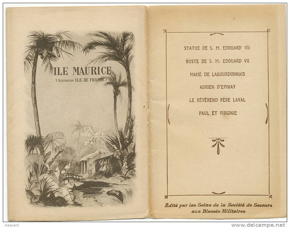 Enveloppe 6 Cartes Pere Laval, Adrien Epinay, Edouard VII, Mahé De Labourdonnais - Maurice