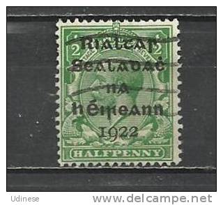 IRELAND 1922 - DEFINITIVE OVERPRINTED 0,5   - USED OBLITERE GESTEMPELT - Used Stamps