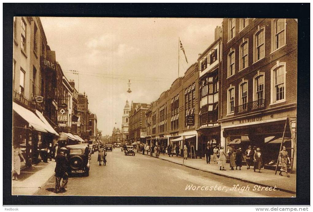 RB 770 - Early Animated Postcard - Worcester High Street Worcestershire - Autres & Non Classés