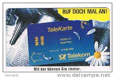 GERMANIA (GERMANY) - DEUTSCHE TELEKOM (CHIP) - 1990  TELEKARTE 1  ISSUE 9.90  A13 - USED ° - RIF. 5768 - A + AD-Reeks :  Advertenties Van D. Telekom AG