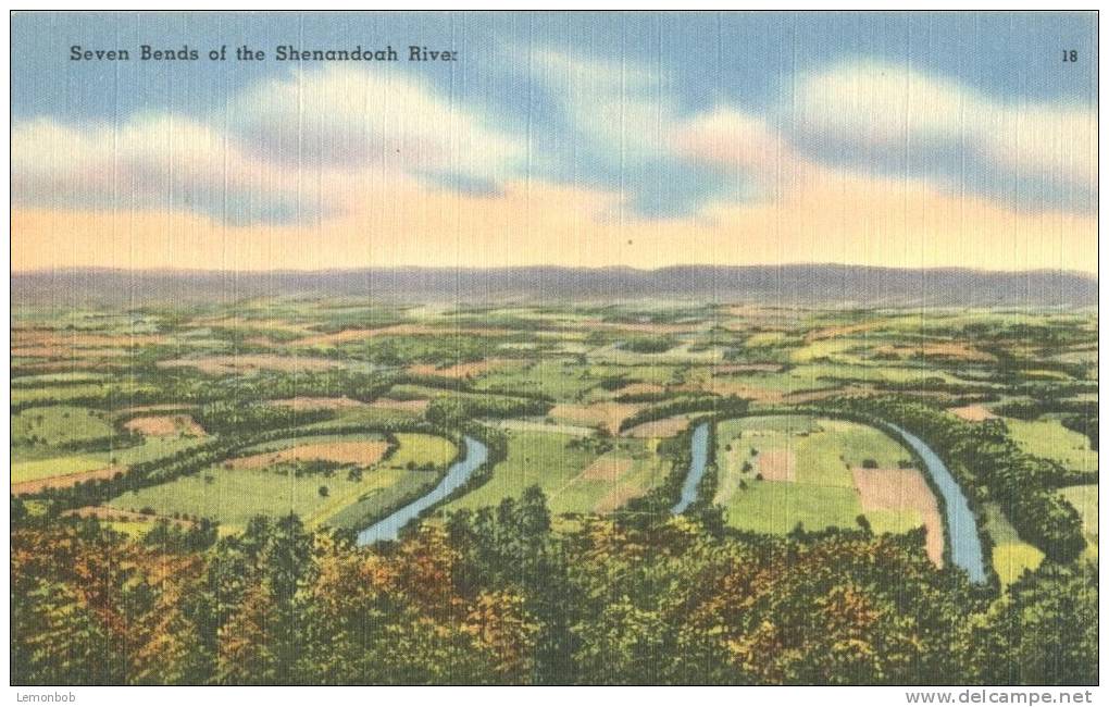 USA – United States – Seven Bends Of The Shenandoah River, Unused Linen Postcard [P6107] - Altri & Non Classificati