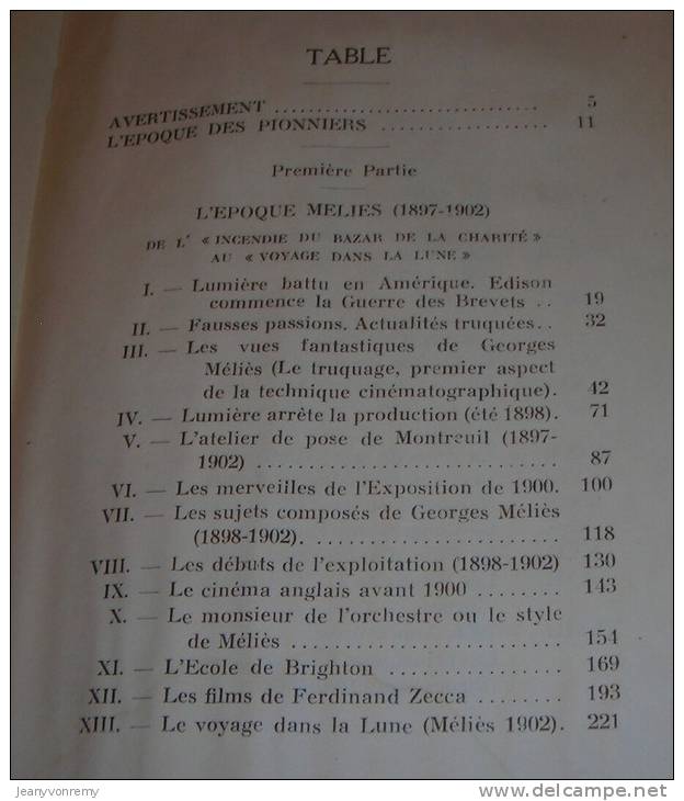 Les Pionniers Du Cinéma (1897-1909) ** - Par Georges Sadoul - 1947. - Art