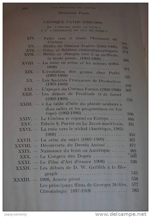 Les Pionniers Du Cinéma (1897-1909) ** - Par Georges Sadoul - 1947. - Art