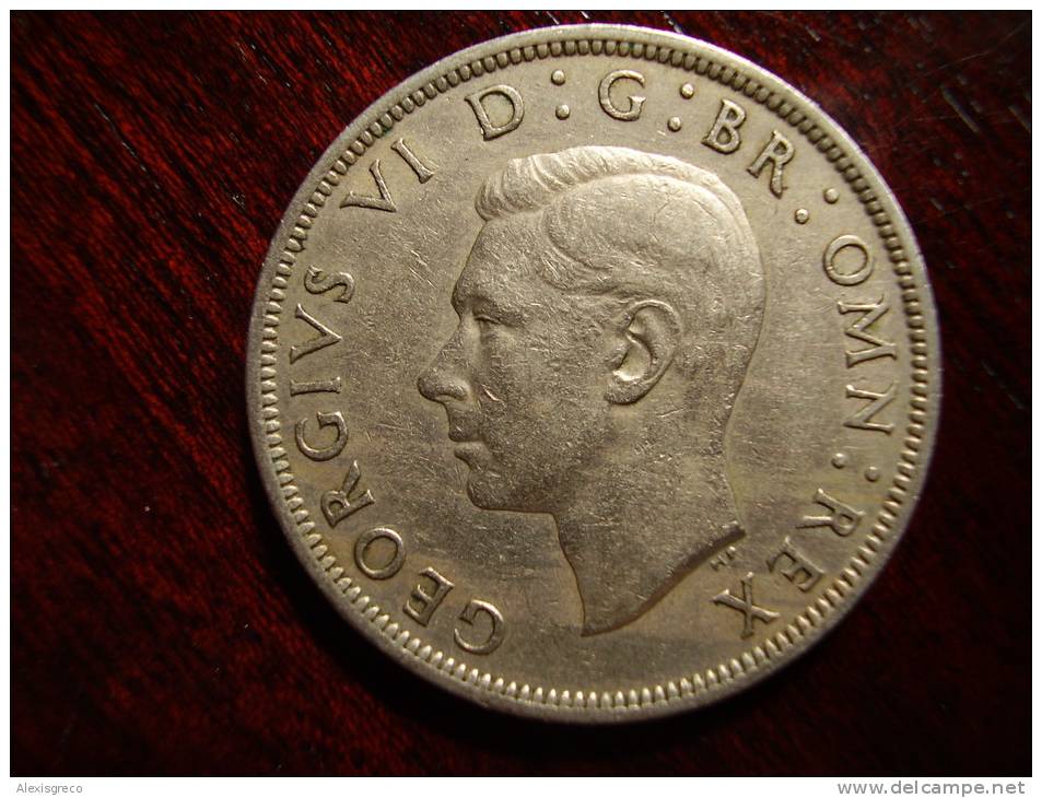 Great Britain 1950 GEORGE VI  HALF CROWN  USED GOOD CONDITION. - Other & Unclassified