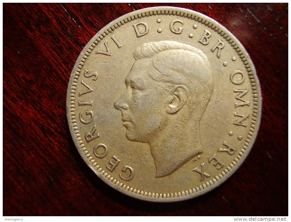 Great Britain 1950 GEORGE VI  HALF CROWN  USED GOOD CONDITION. - Other & Unclassified