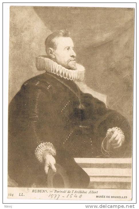 Italia Cartolina Non Viaggiata Rubens -Portrait De L´Archiduc Albert- N° 224 LL 1577 /1640 - Ante 1900