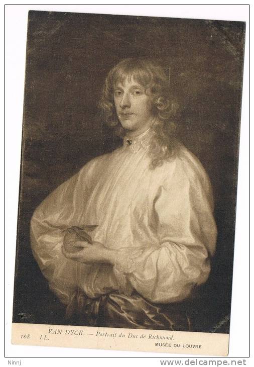 Italia Cartolina Non Viaggiata  Van Dyck  -Portrait Du Duc De Richmond-  N° 168 LL - Ante 1900