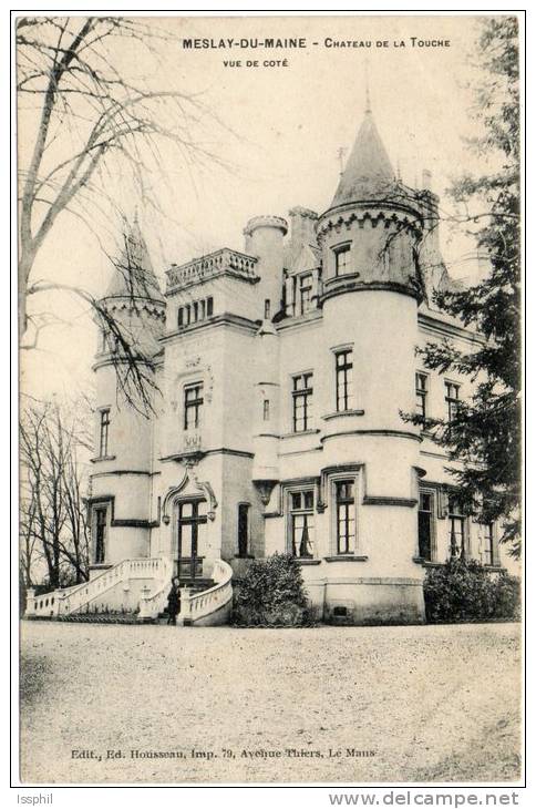 Meslay Du Maine - Château De La Touche Vue De Coté - Meslay Du Maine