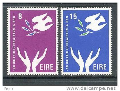 1975 IRELAND INTERNATIONAL WOMEN YEAR MICHEL: 313-314 MNH ** - Unused Stamps