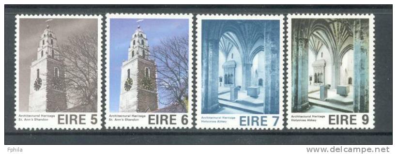 1975 IRELAND EUROPEAN ARCHITECTURE MICHEL: 327-330 MNH ** - Unused Stamps